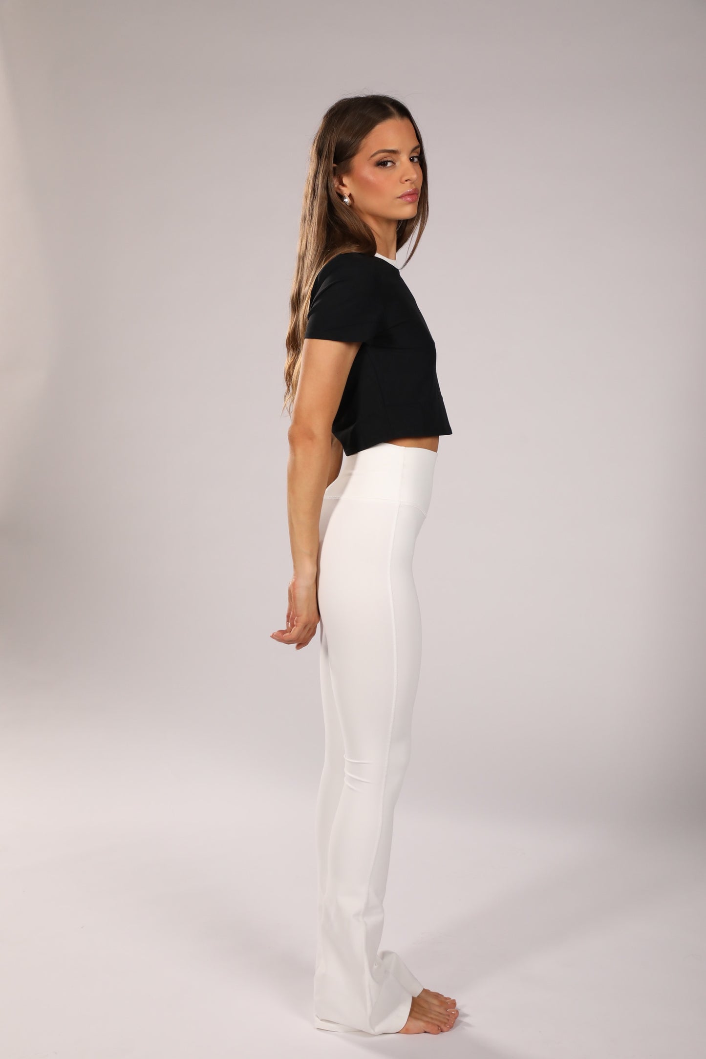Raquel Flared Legging White