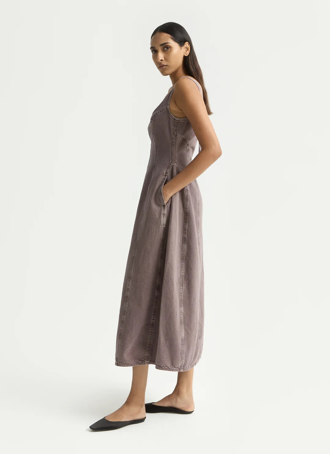 Cocoon Busiter Dress Sparrow