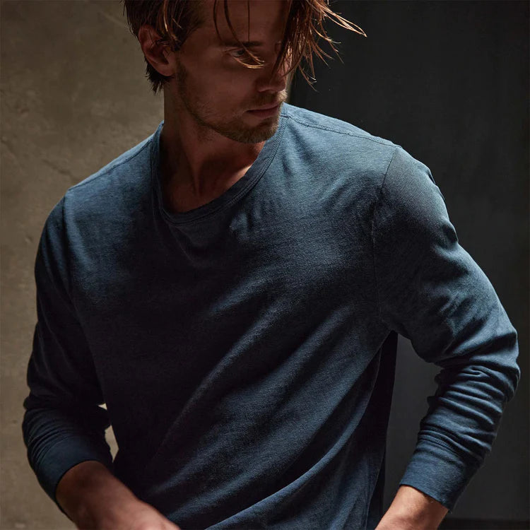 Slub Jersey Long Sleeve Crew
