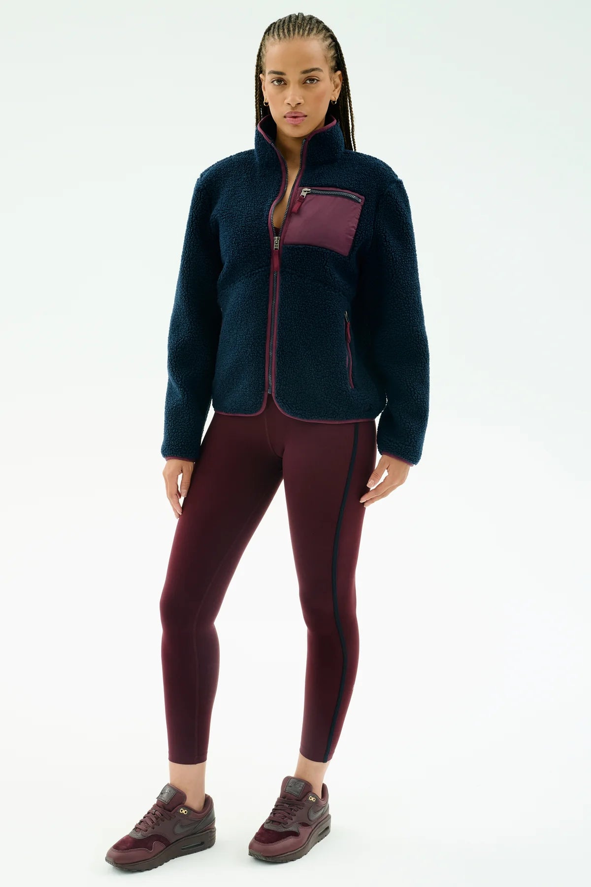 Harris Sherpa Jacket Cherry