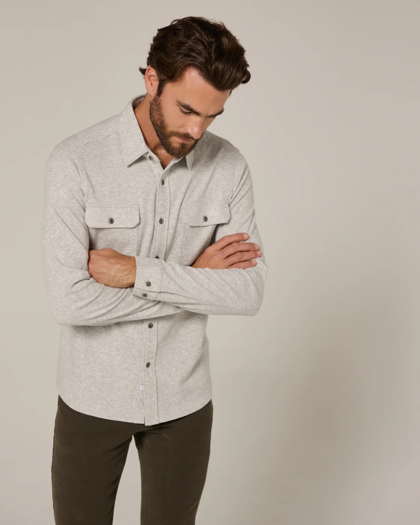 Generation Long Sleeve Long Sleeve Shirt Ecru