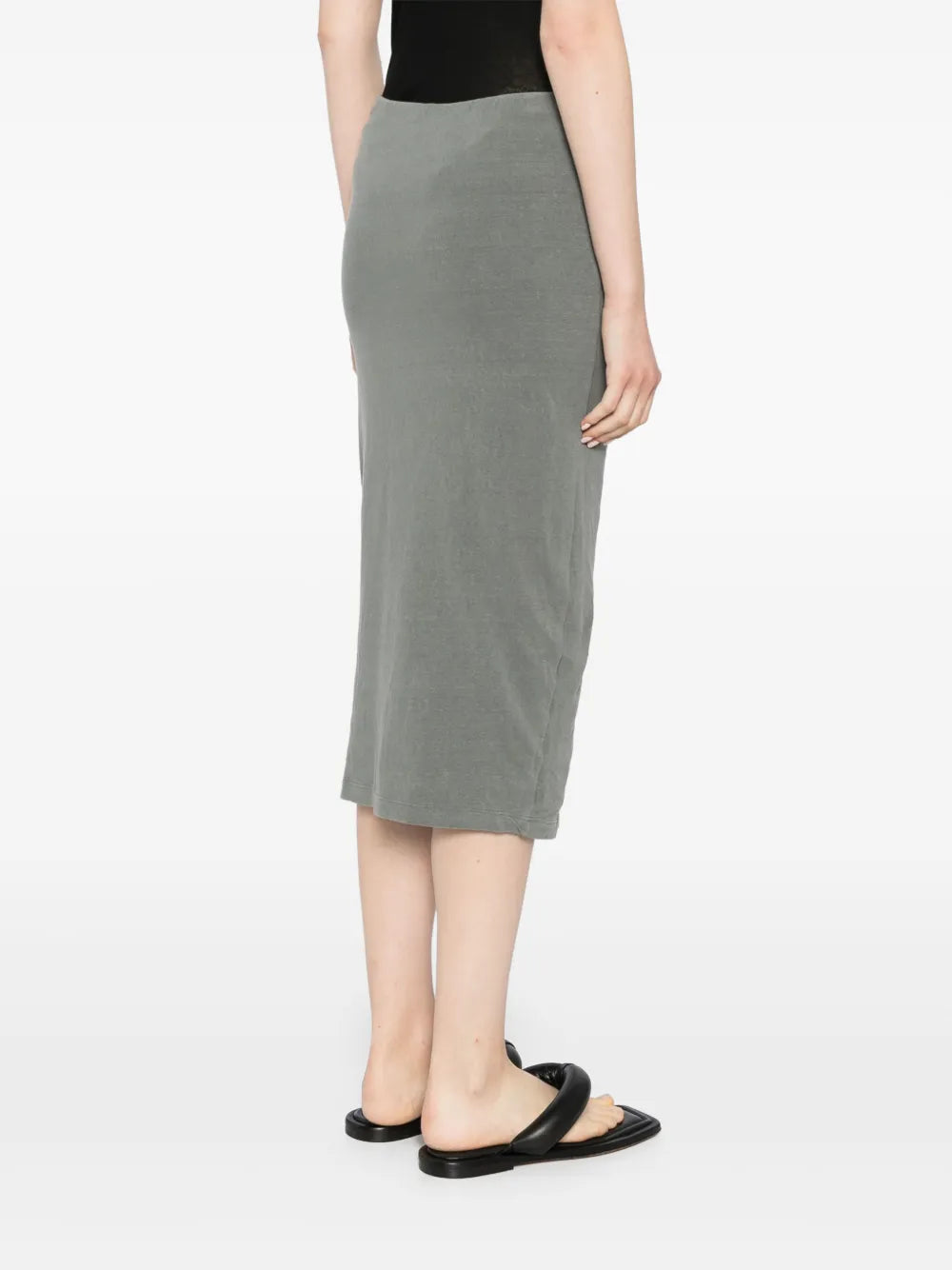 James Perse Brushed Jersey Skirt Grey