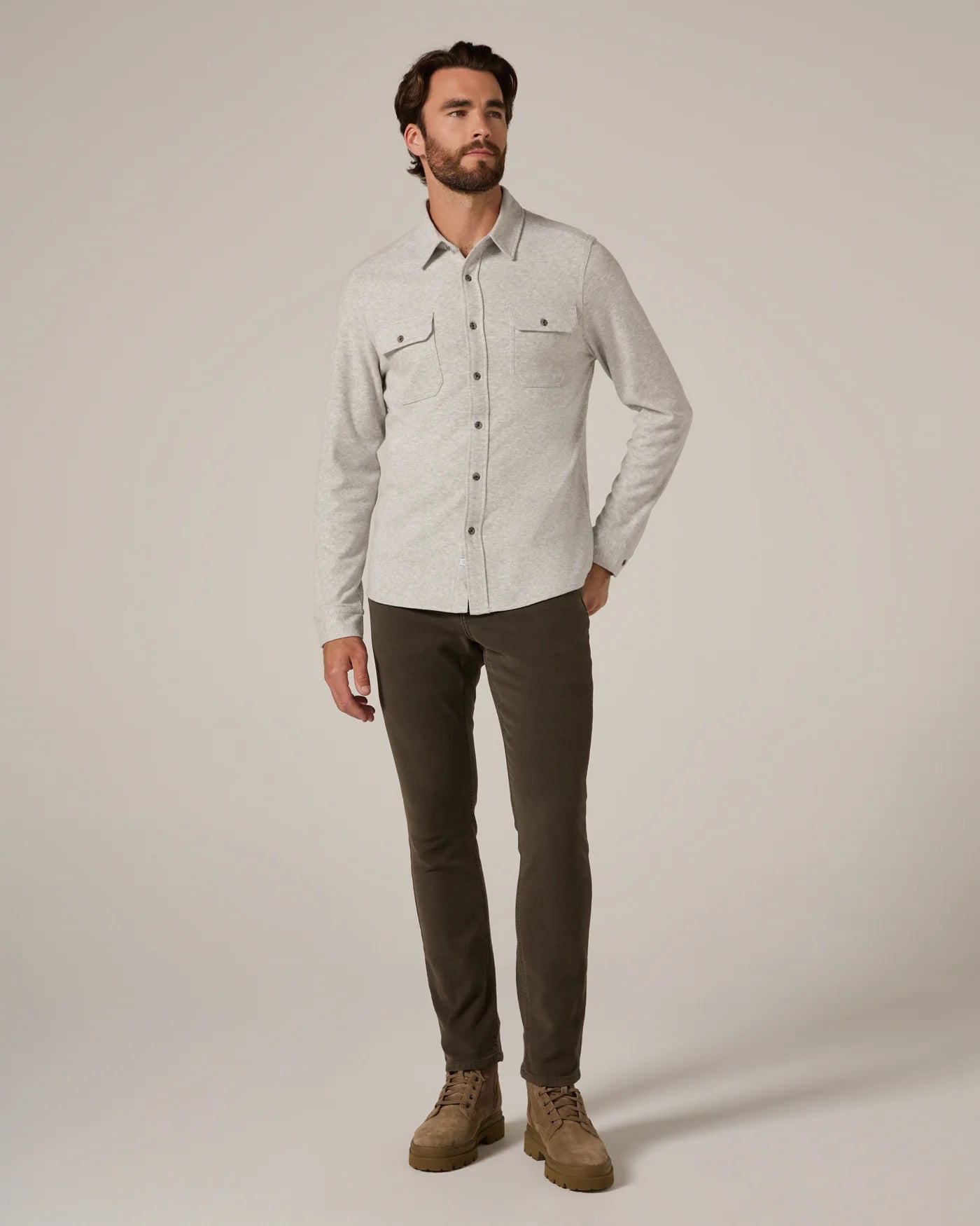 Generation Long Sleeve Long Sleeve Shirt Ecru