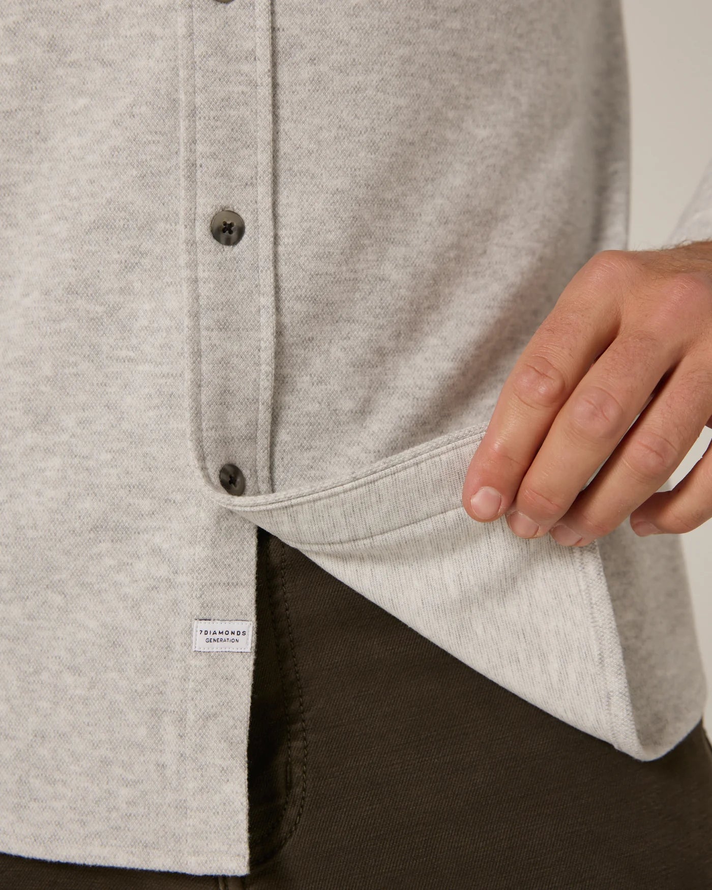 Generation Long Sleeve Long Sleeve Shirt Ecru