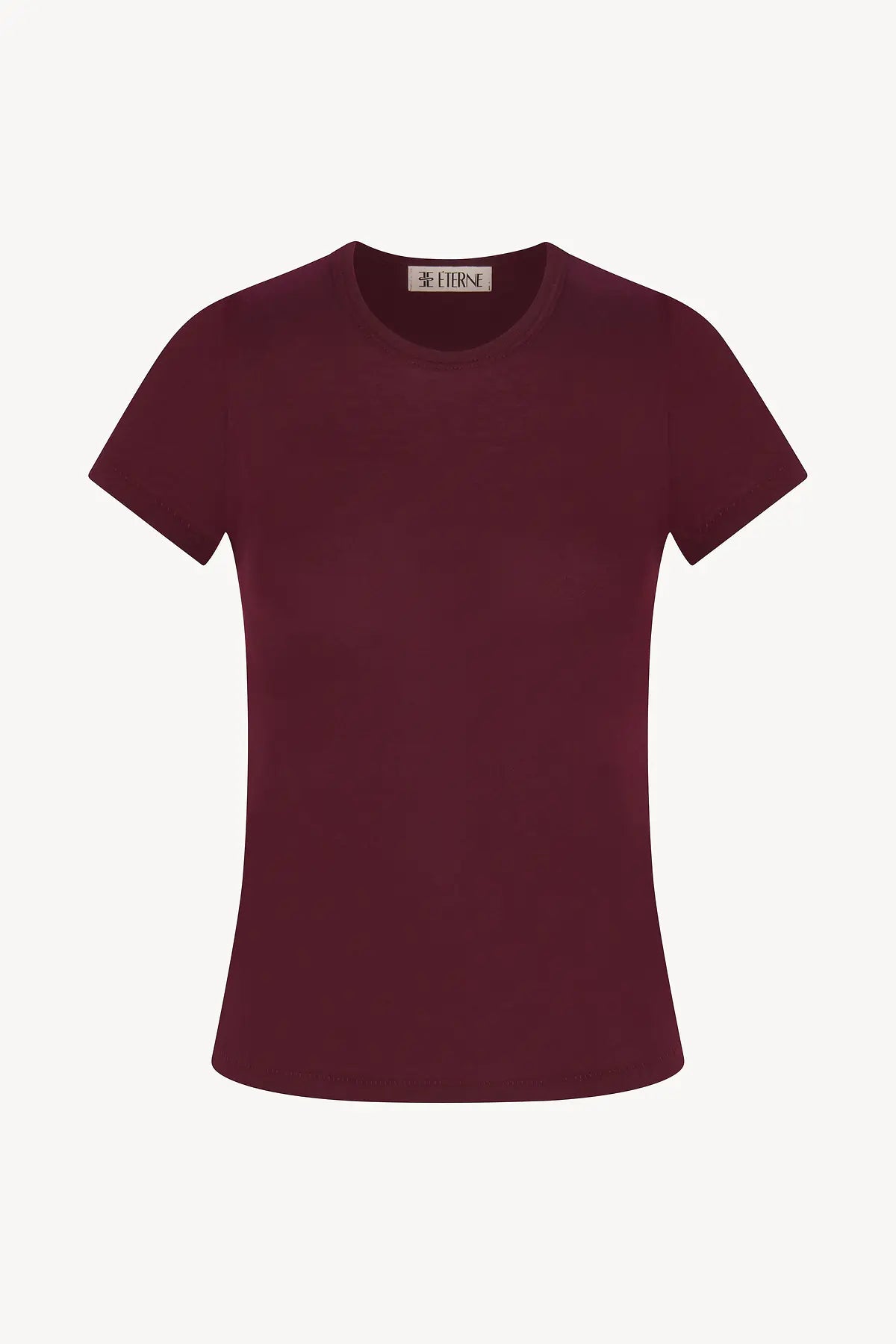 Short Sleeve Baby Tee Oxblood