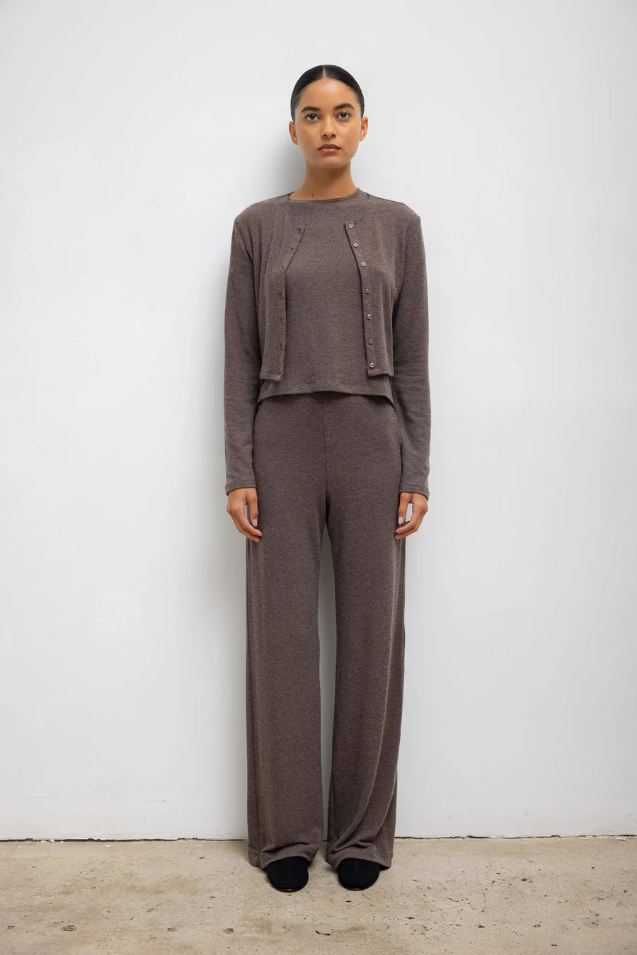 Lauren Crop Cardigan II Brown