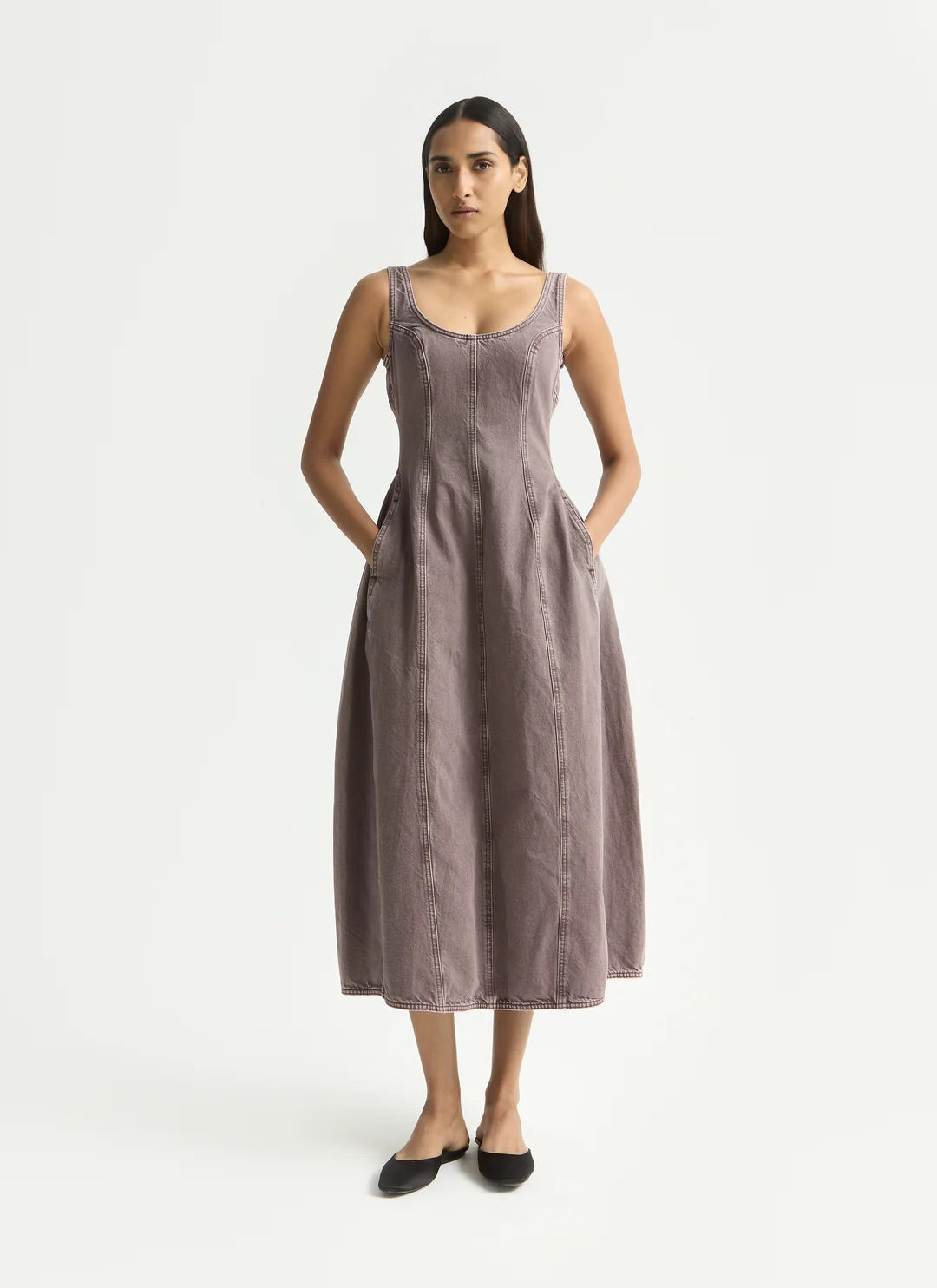Cocoon Busiter Dress Sparrow