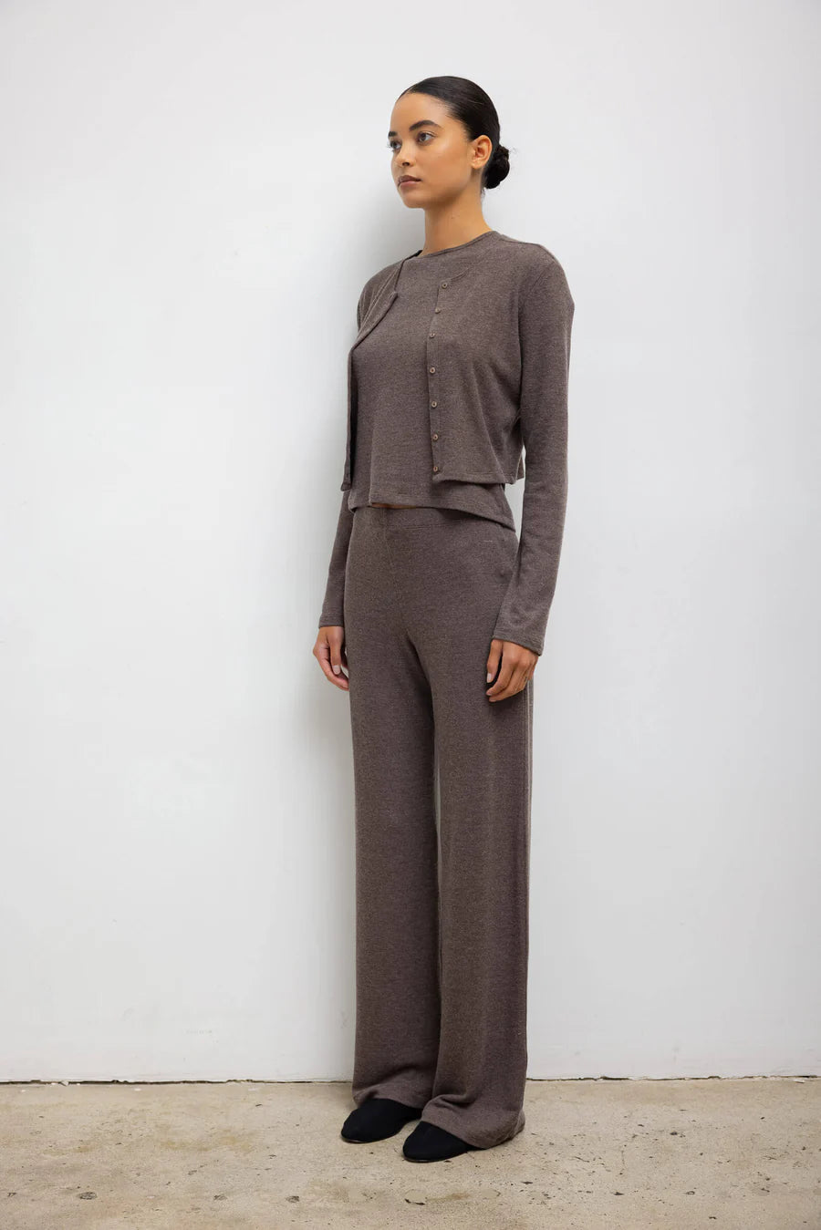 Lauren Crop Cardigan II Brown