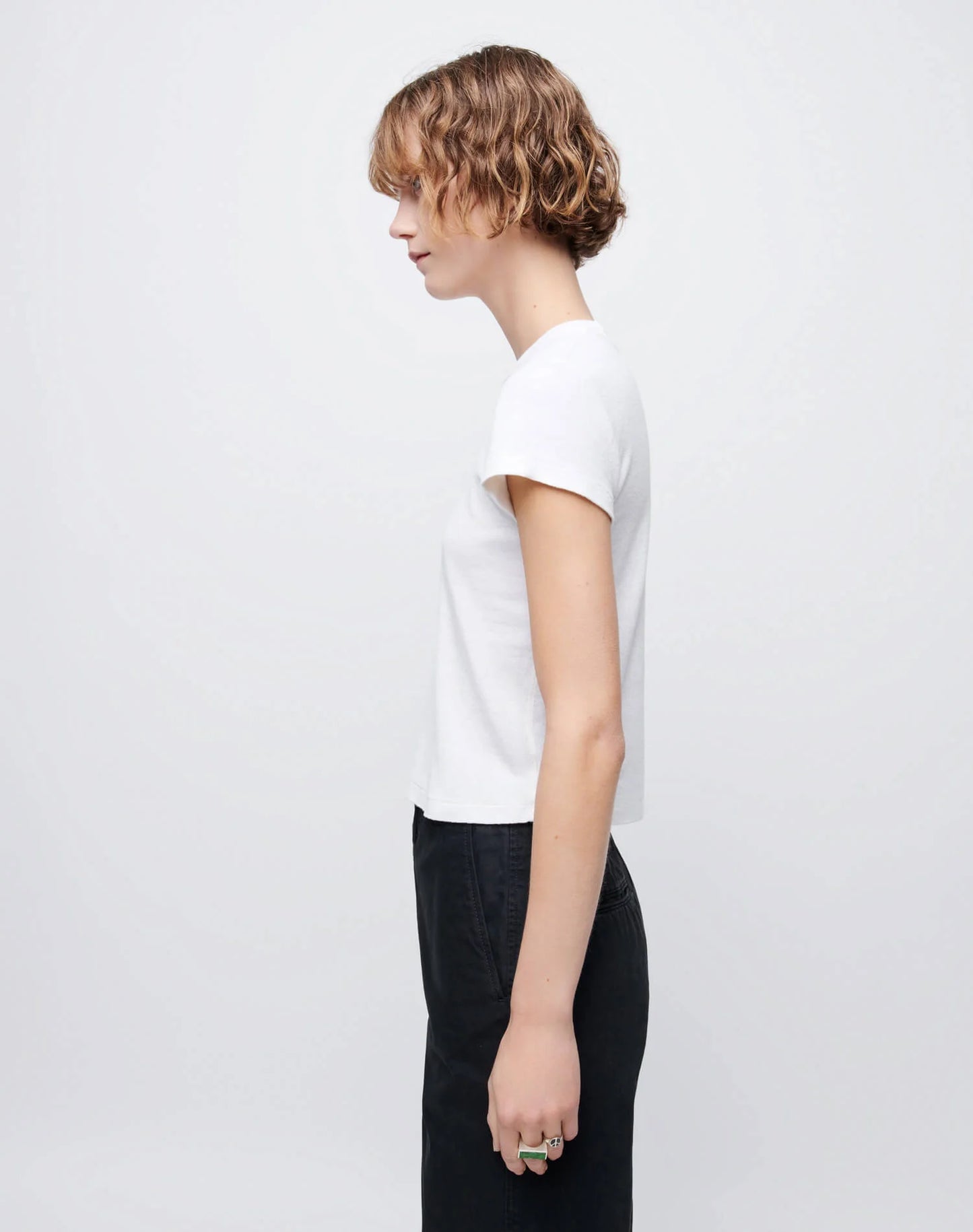 Hanes 90s Pointelle Baby Tee