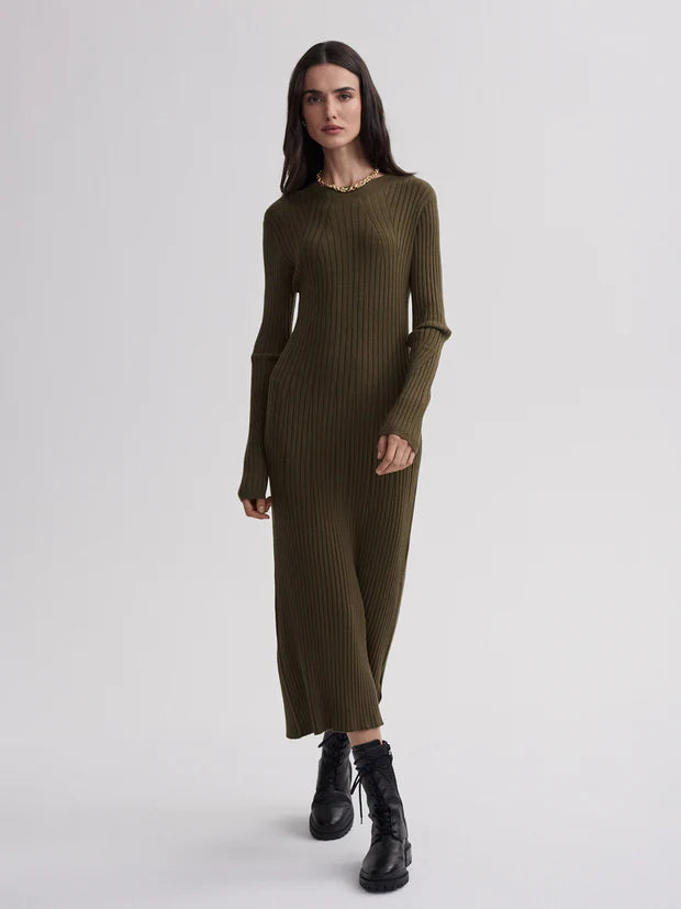 Axel Rib Knit Midi Dress