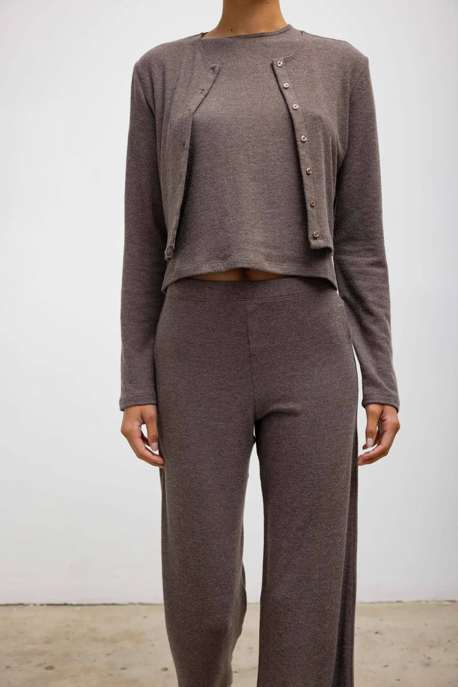 Lauren Crop Cardigan II Brown