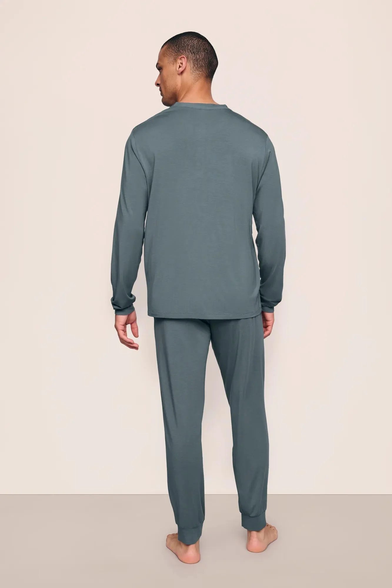 Henry Pj Longsleeve Stone Blue Set