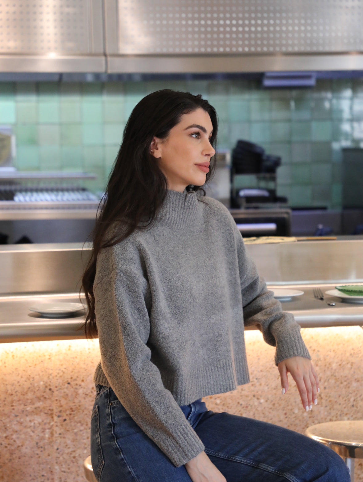 Evie Sweater Pullover Grey