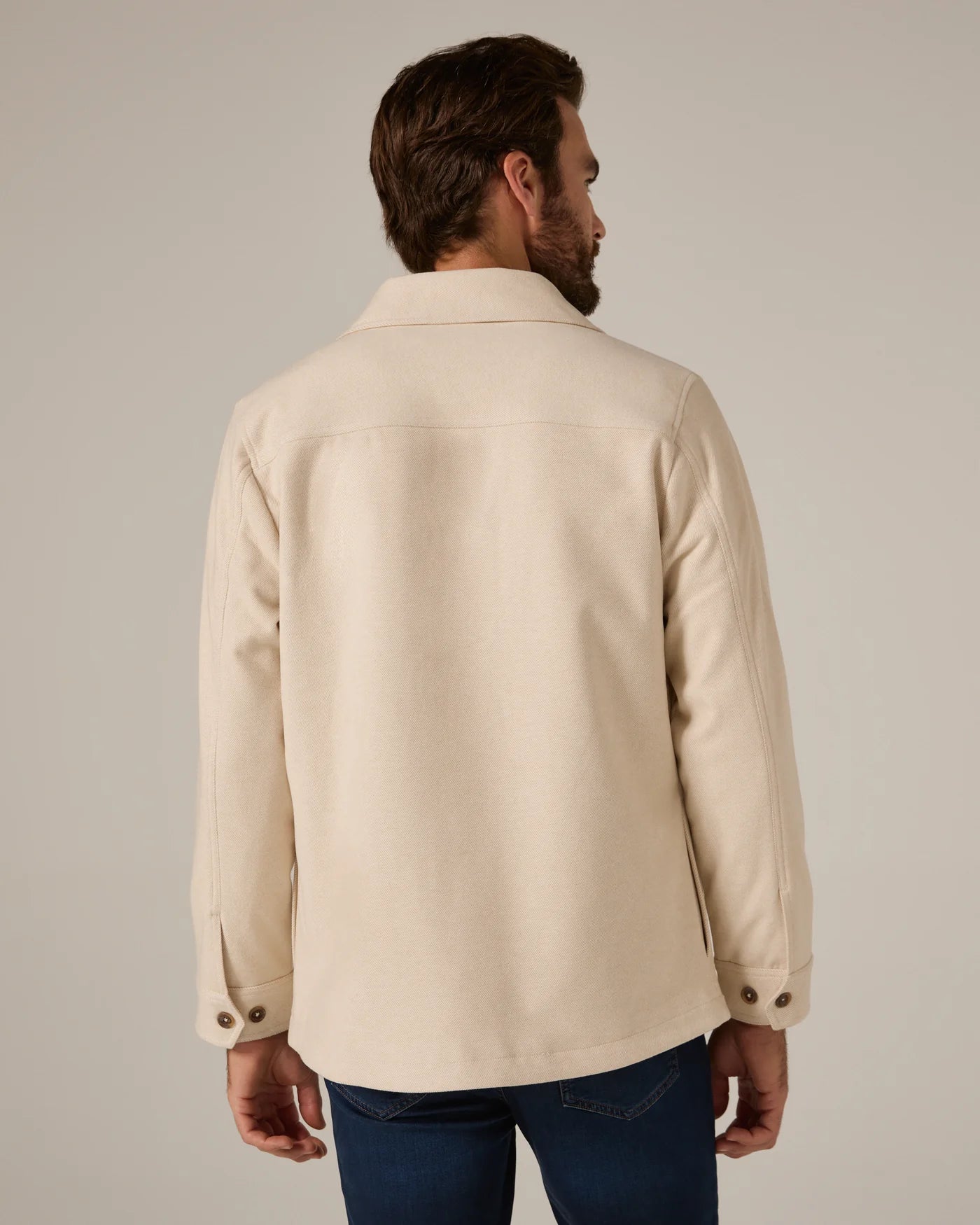 Craftsman Twill Shacket Beige