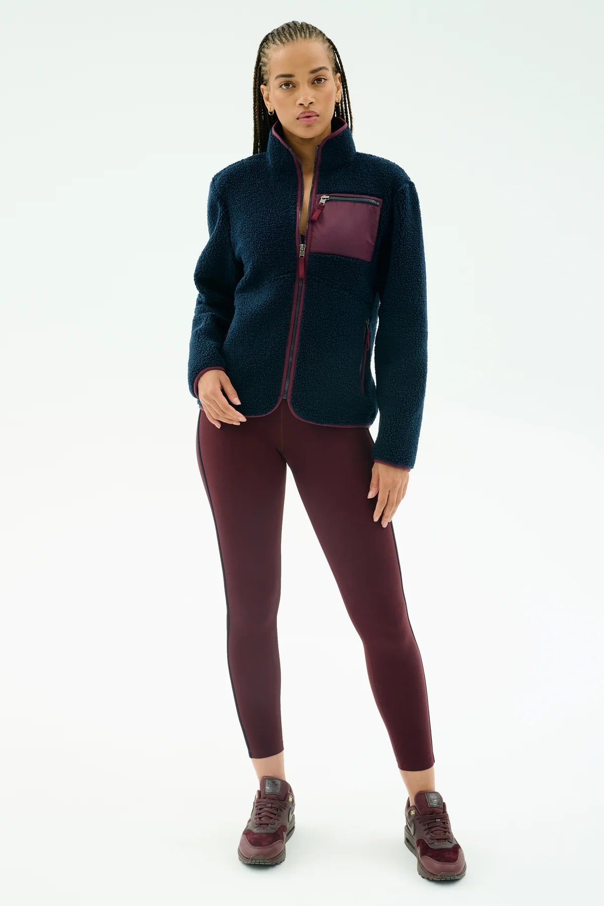 Harris Sherpa Jacket Cherry