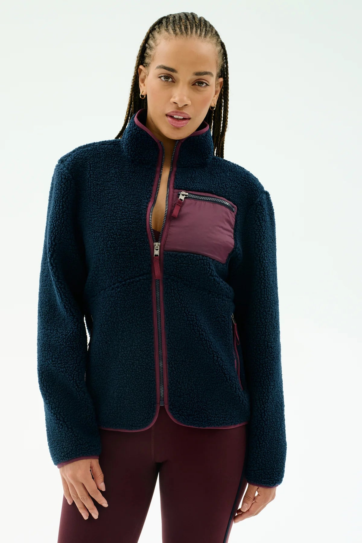 Harris Sherpa Jacket Cherry