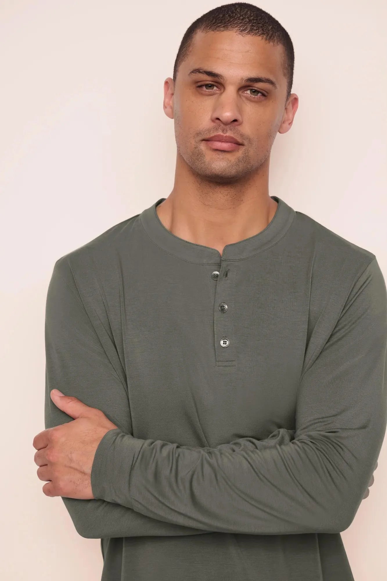 Henry Pj Longsleeve Olive Set