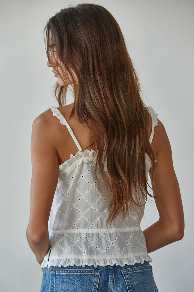 Salvador Eyeless Sleeveless Top