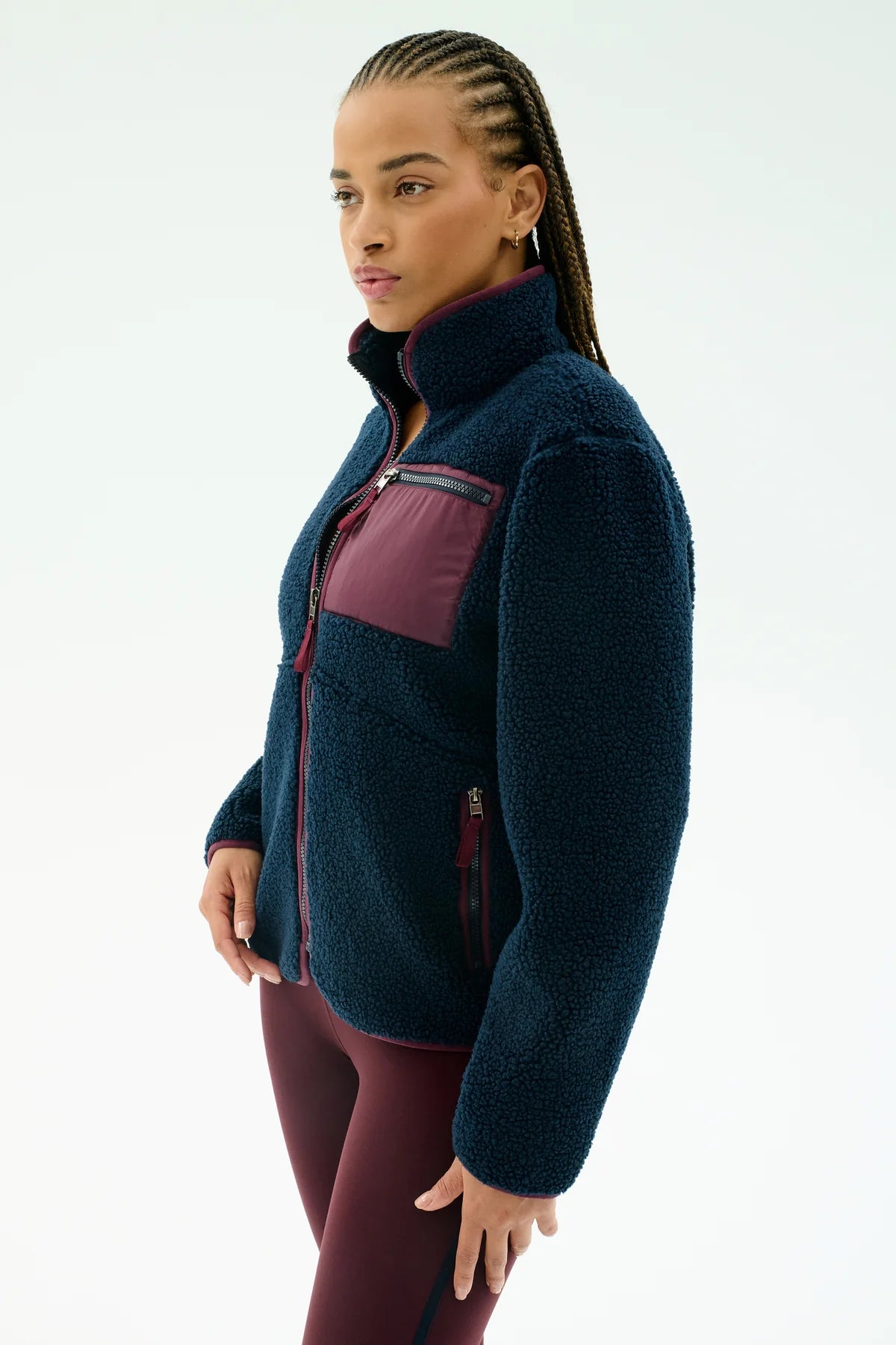 Harris Sherpa Jacket Cherry