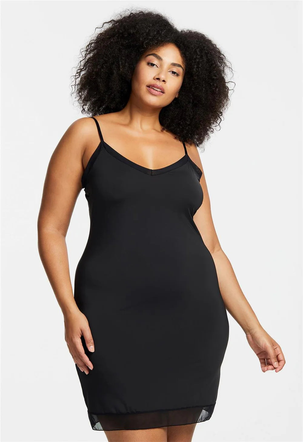 V Neck Full Length Slip