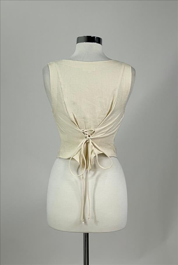 Harley Vest Top Cream