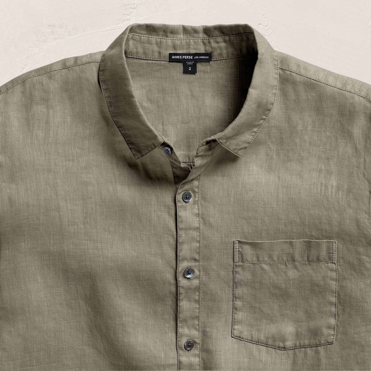 Lightweight Linen Shirt Green