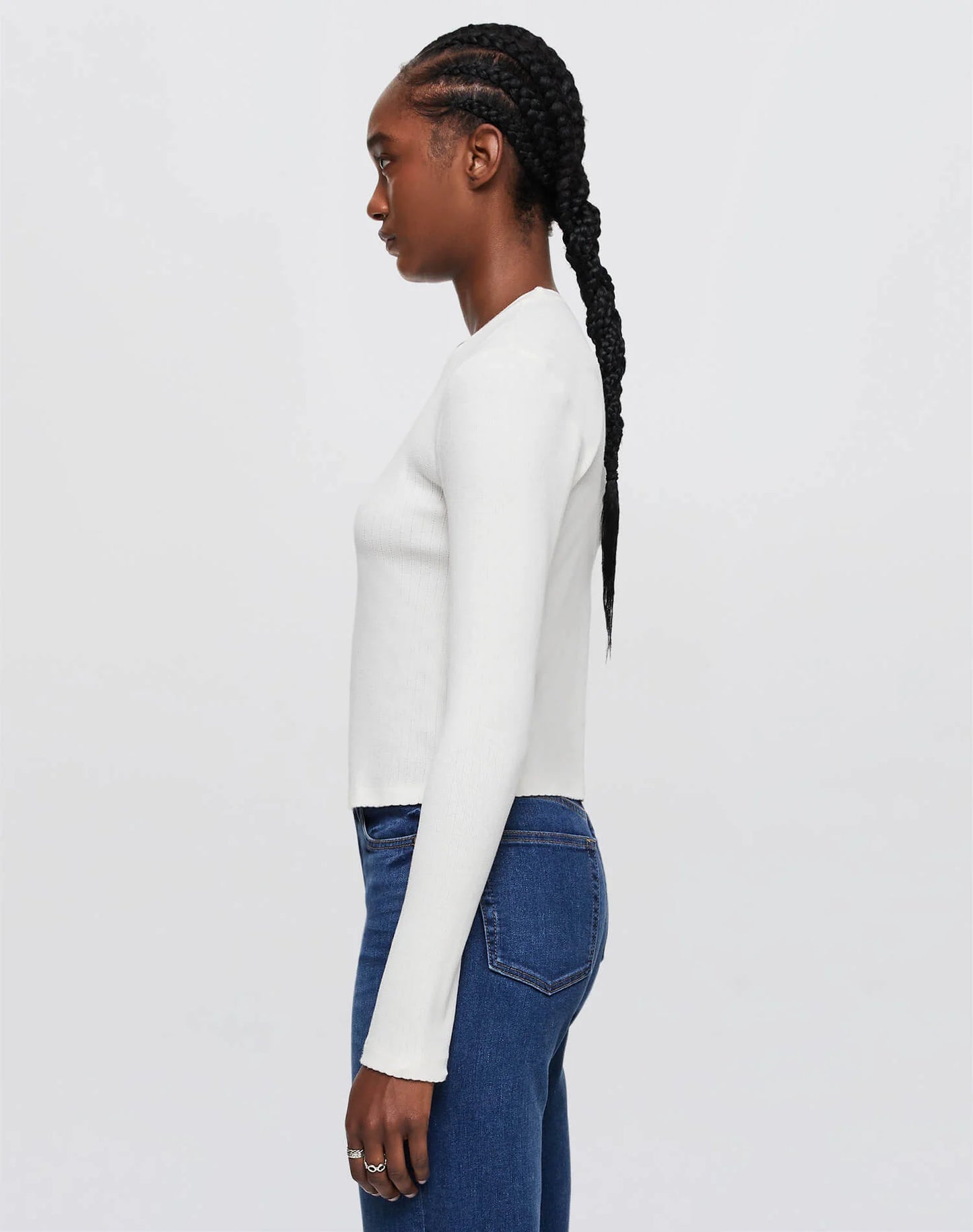 Hanes 90s Pointelle Baby Long Sleeve