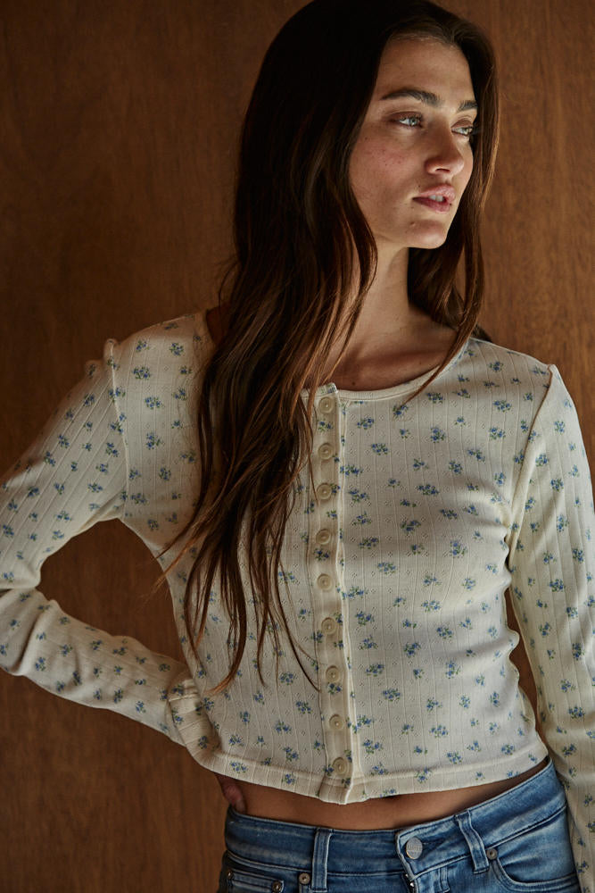 Candi Pointelle Long Sleeve