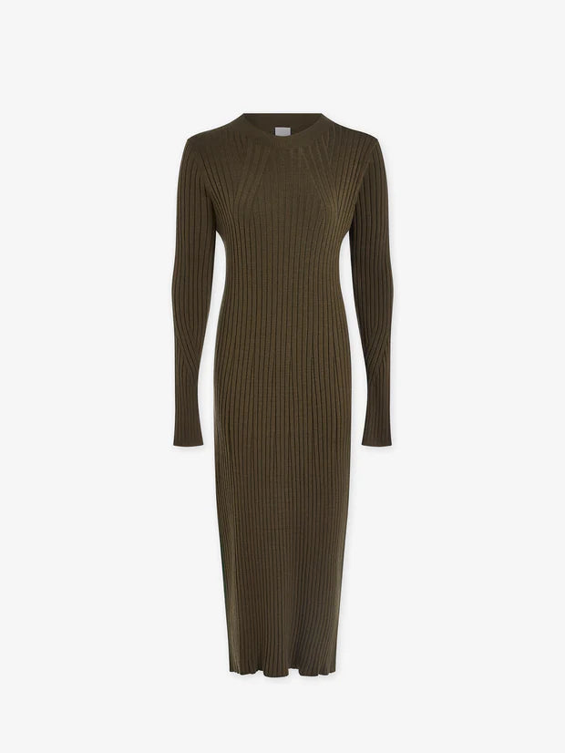 Axel Rib Knit Midi Dress