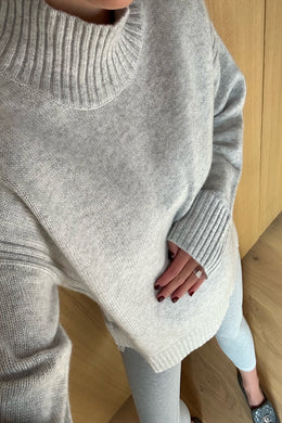 Funnel Gray Sweater