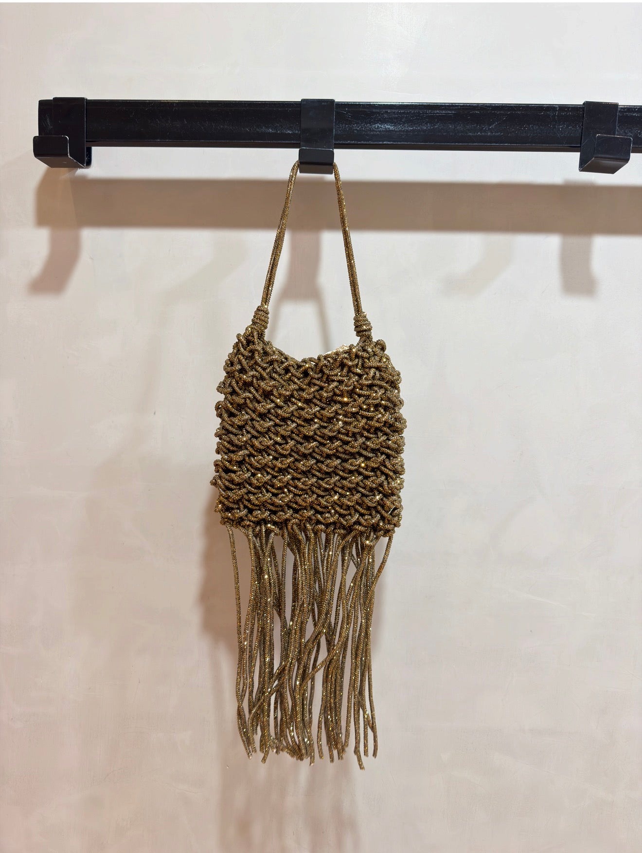 Fringe Ematite Bag Gold