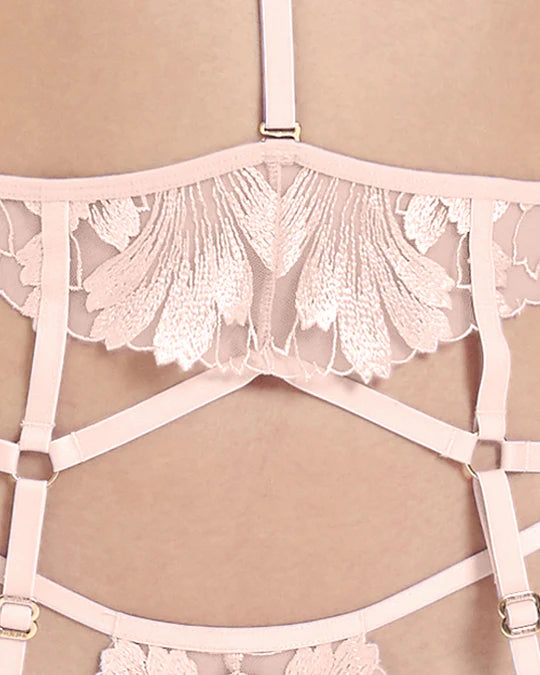 Colette Thong And Suspender Pink