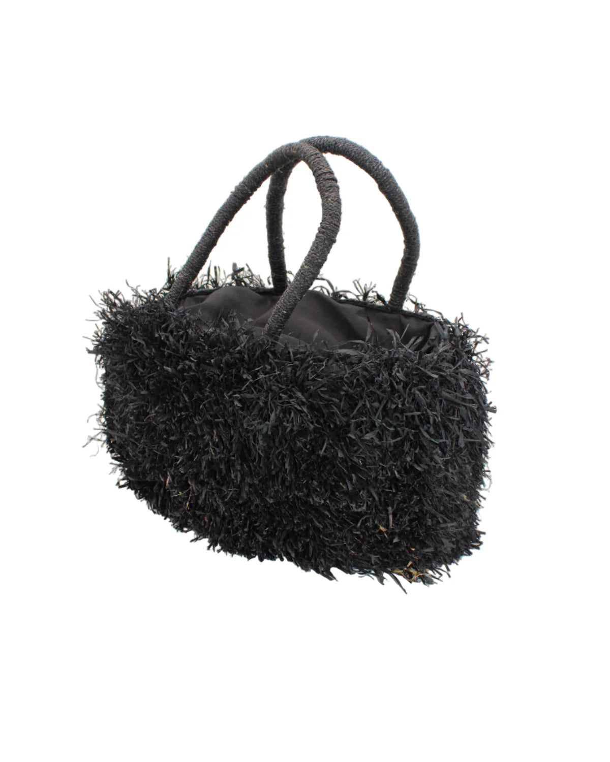 Calypso Pom Pom Bag Black