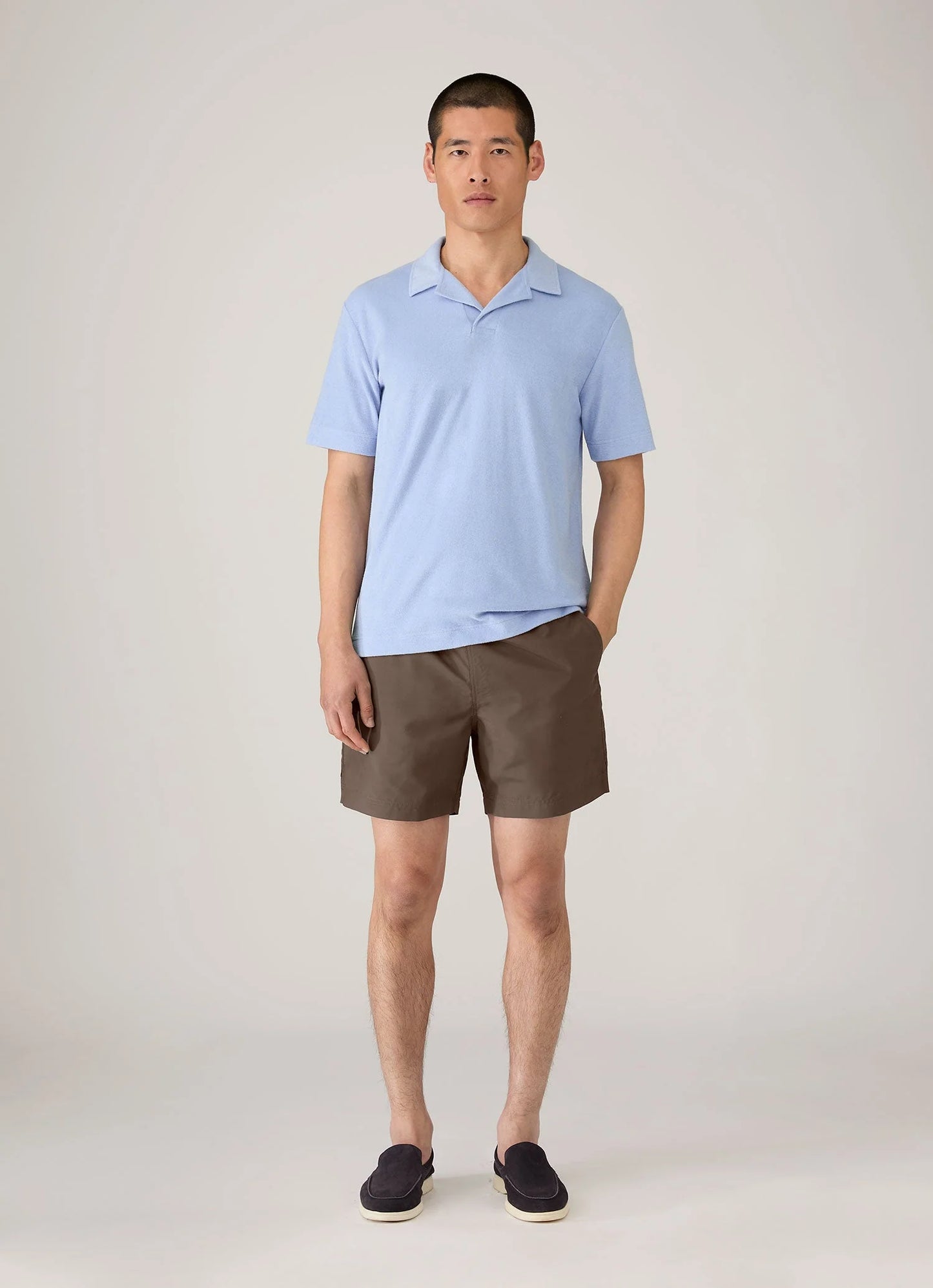 Drawstring Swim Shorts Dark Walnut