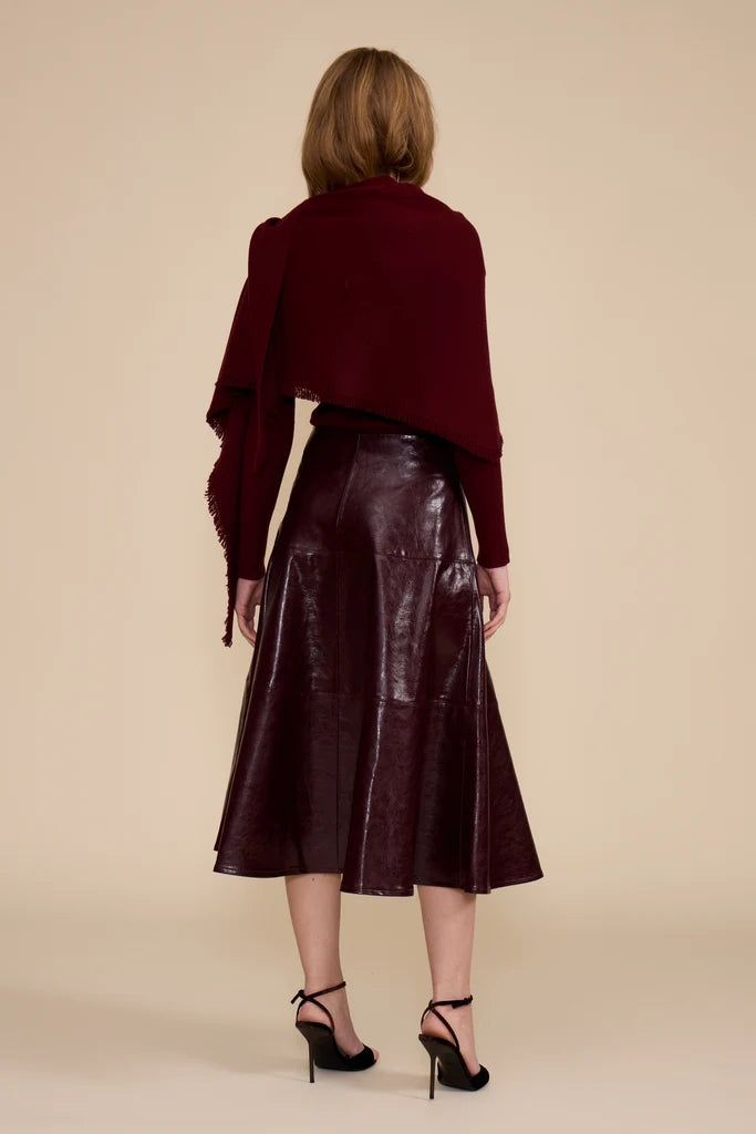 VI Midi Skirt Wine