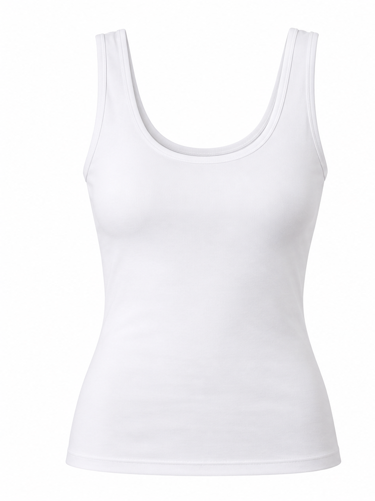 Reversible Tank Crewneck White