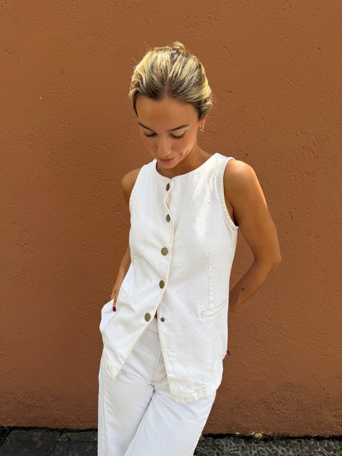 Aline Pant White