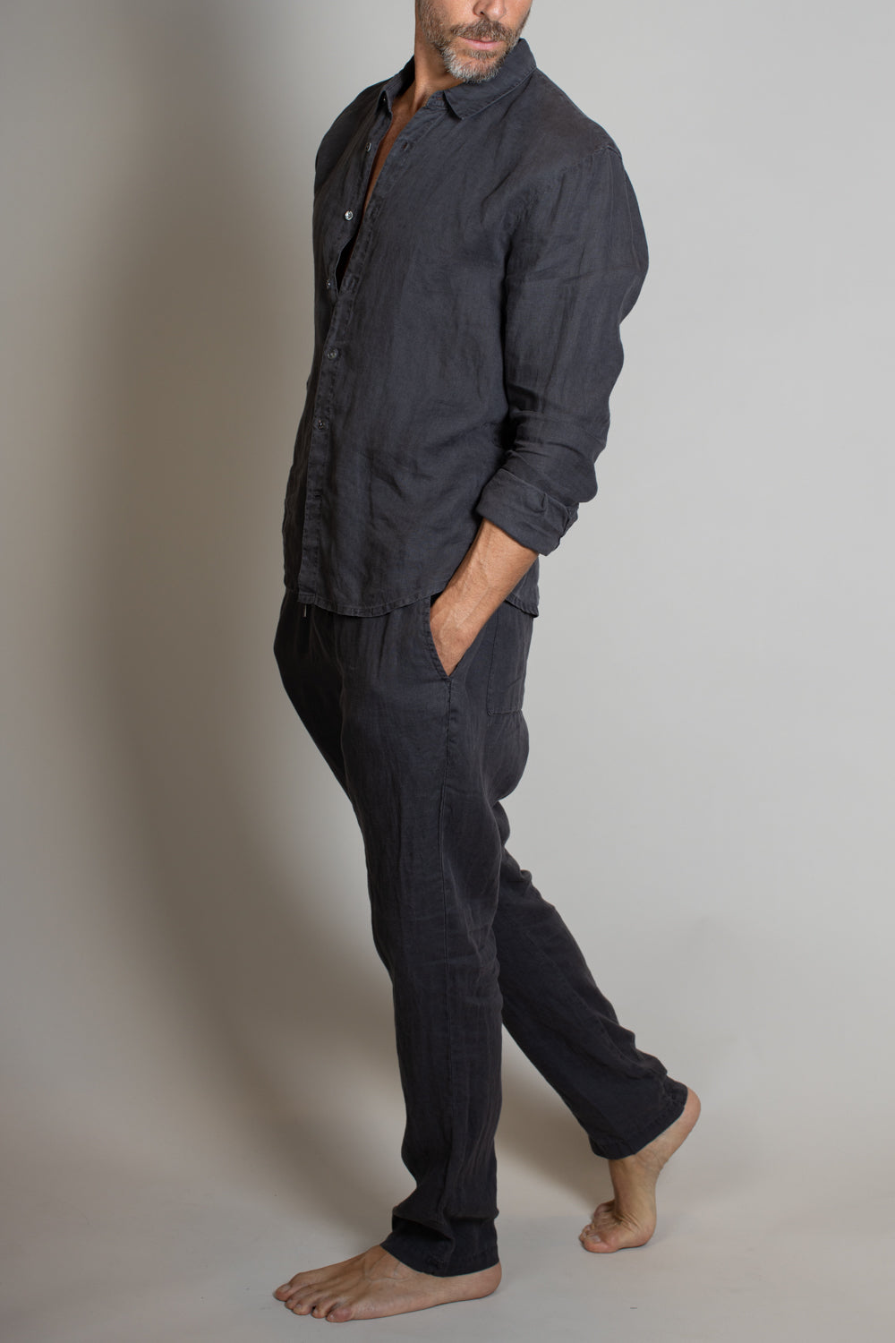 JP Lightweight Linen Pant Magma Pigment