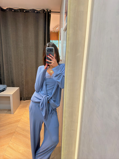Iconic Cami and Flared leg pant Waffle Set