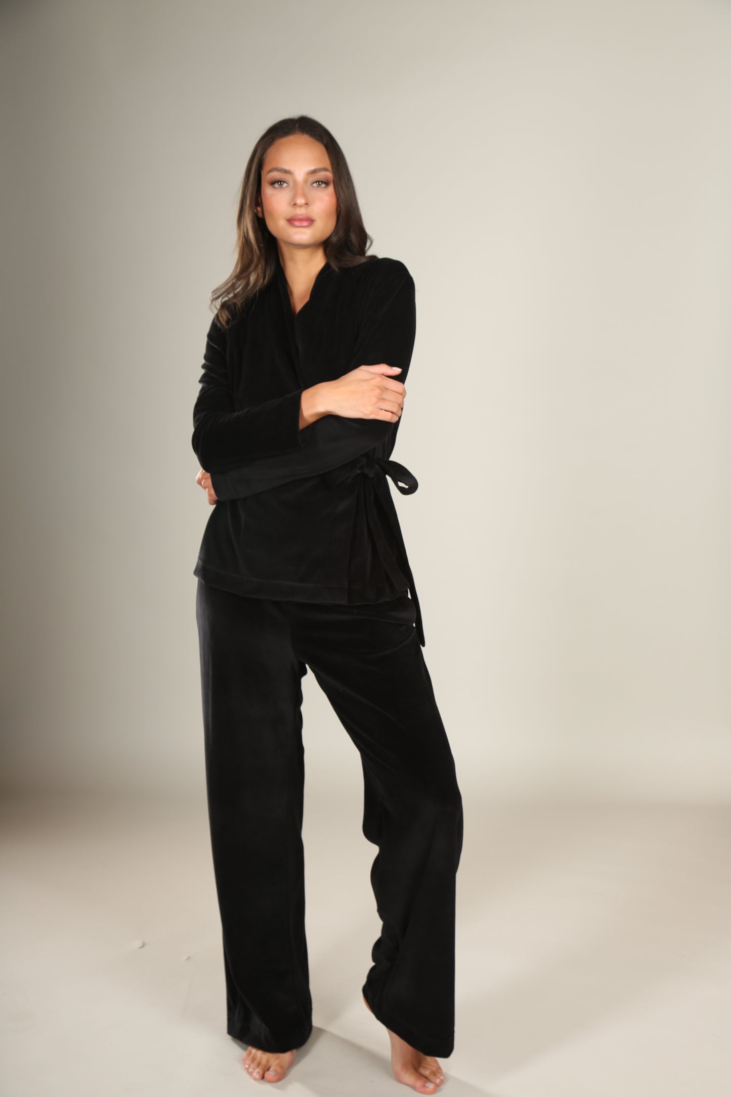 Lounge Set Velvet Black