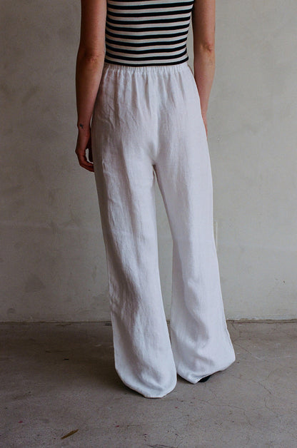 The Novah Pants White