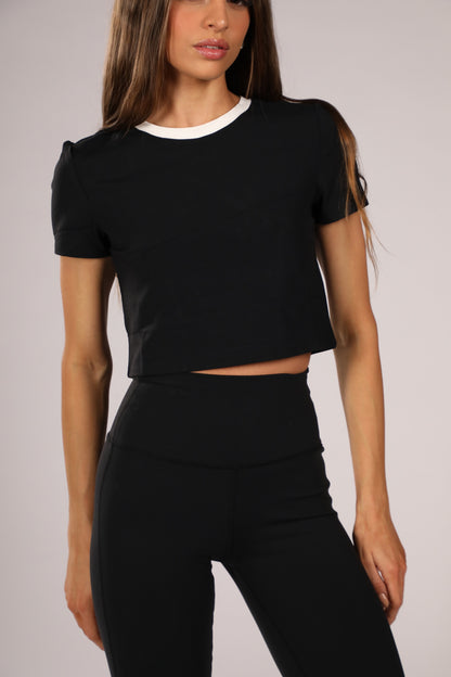 Airweight SS Crop Black