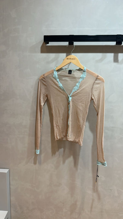 Tulle with Lace Cardigan
