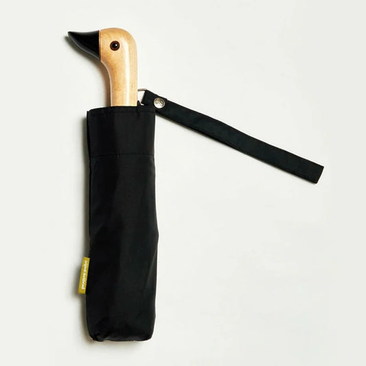 Black Compact Duck Umbrella