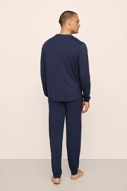 Henry Modal Long Pj Set Navy