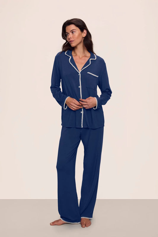 Frida Long PJ Set Navy