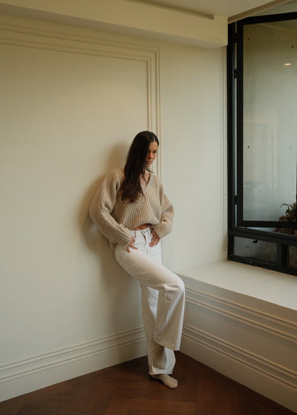 The Statement V Ribbed Sweater