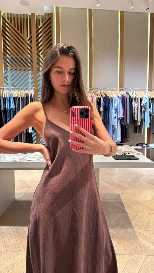 Adeline Dress Brown