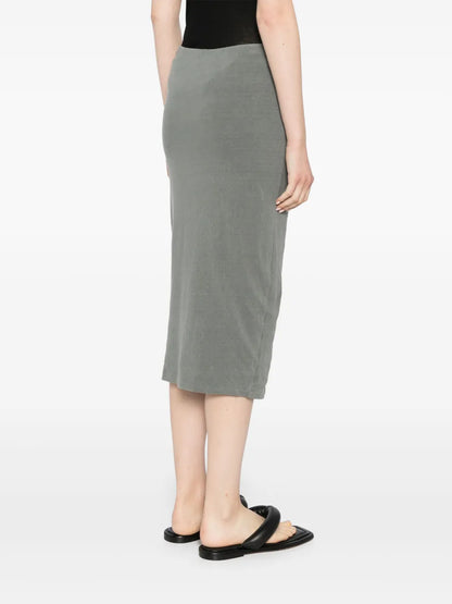 James Perse Brushed Jersey Skirt Grey