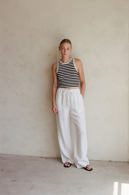 The Novah Pants White